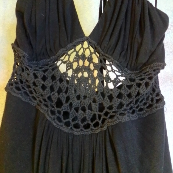 New tobi black "SKY" halter crochetw top w/ tags on - Picture 7 of 13